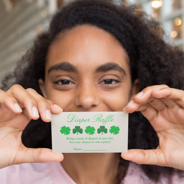 Kleeblatt Babydusche Windeln Windeln Begleitkarte (Von Creator hochgeladen)