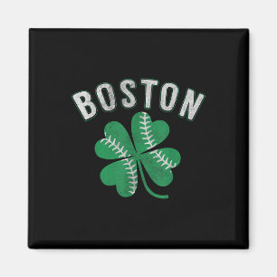 Kleeblatt Baseball Clover Boston St Patricks Day Magnet