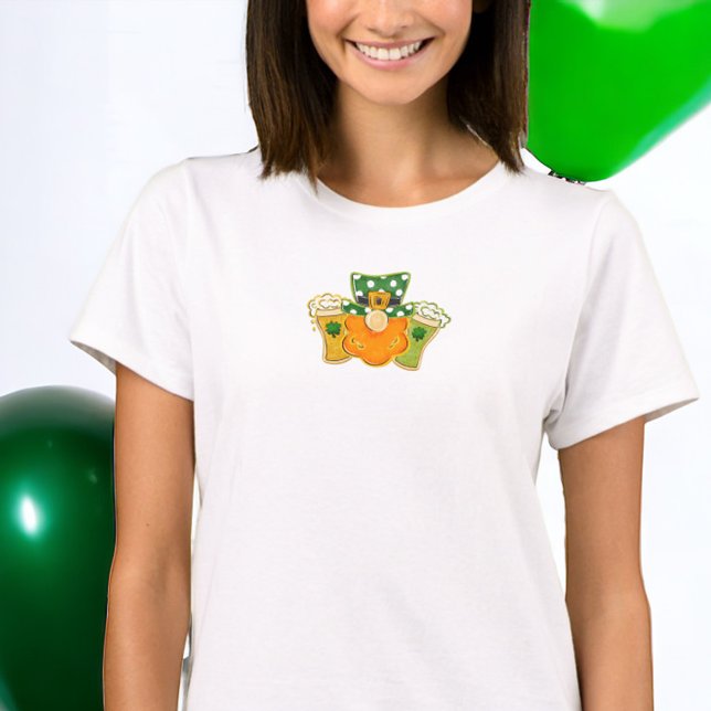 Kleeblatt Beers Leprechaun St Patrick's Day Party T-Shirt (Von Creator hochgeladen)