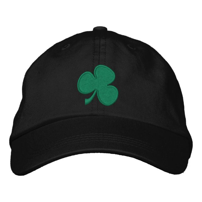 Kleeblatt Bestickte Baseballkappe (Vorderseite)