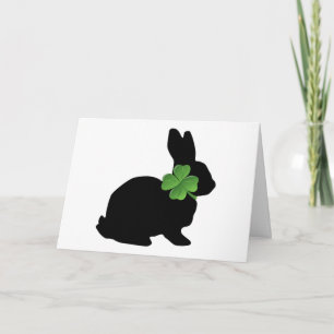 Kleeblatt Bunny St. Patrick's Day Card Karte