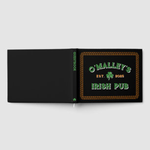 Kleeblatt Celtic Knot Border Irish Pub Gästebuch