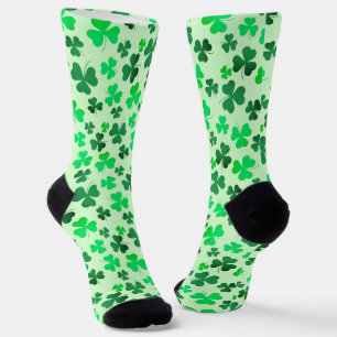 Kleeblatt Clover Green Happy St Patrick's Day Iris Socken