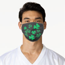 Kleeblatt Clover Ireland Irish Modern Green & Blac