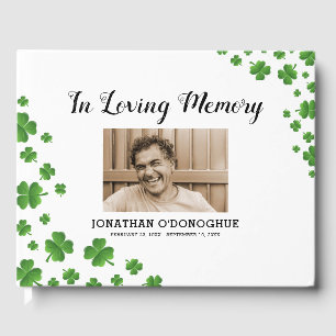 Kleeblatt Clover Irish Beerdigung Foto Gästebuch