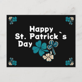 Kleeblatt Clover Irish Happy St Patrick`s Day Feiertagspostkarte