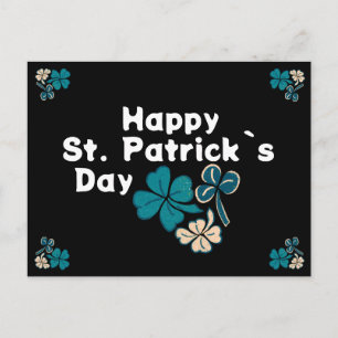 Kleeblatt Clover Irish Happy St Patrick`s Day Feiertagspostkarte