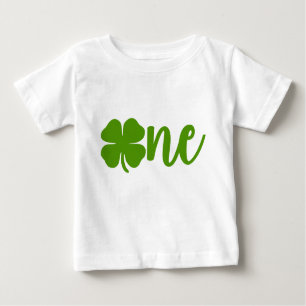 Kleeblatt Clover St. Patrick's Day ONE 1. Geburtst Baby T-shirt