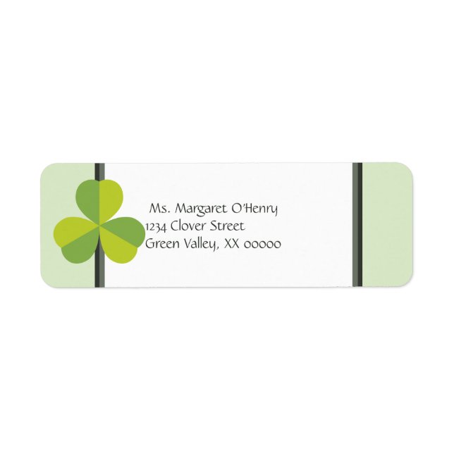 Kleeblatt Clover Two Toned Green Personalisiert (Vorne)