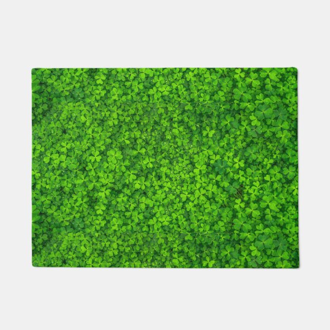 Kleeblatt Clovers Green Fußmatte (Vorderseite)