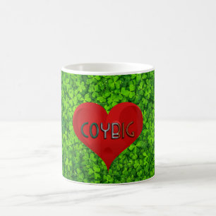 Kleeblatt Clovers Green Irish Heart COYBIG Irland Kaffeetasse