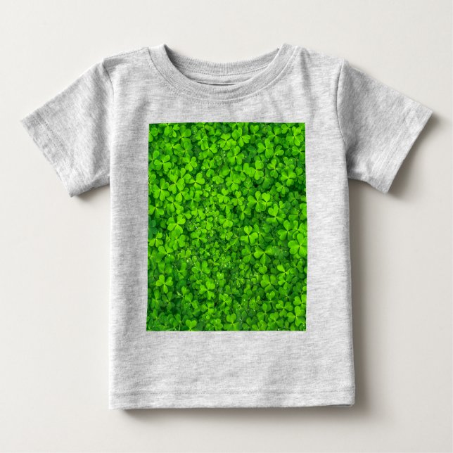 Kleeblatt Clovers Green Irish Symbol Irland Baby T-shirt (Vorderseite)