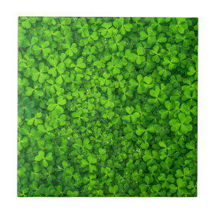 Kleeblatt Clovers Green Irish Symbol Irland Fliese
