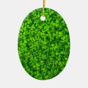 Kleeblatt Clovers Green Irish Symbol Irland Keramikornament
