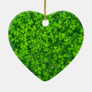 Kleeblatt Clovers Green Irish Symbol Irland Keramikornament