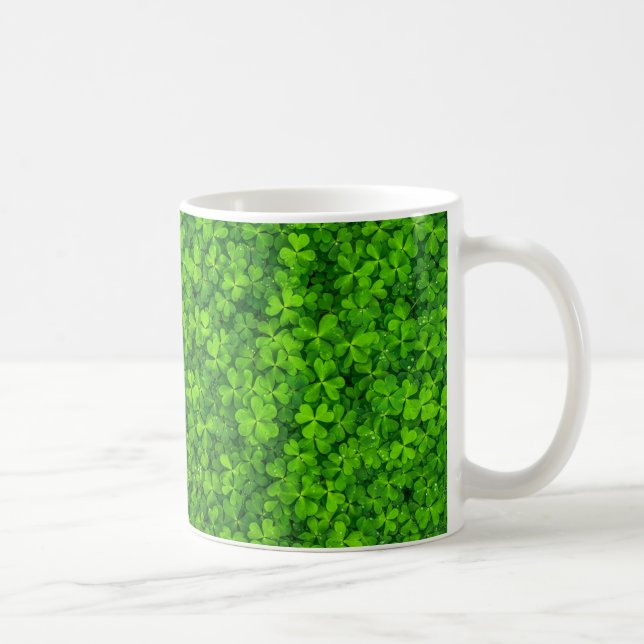 Kleeblatt Clovers Green Irish Symbol Irland Tasse (Rechts)
