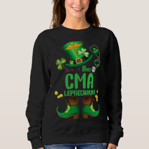 Kleeblatt Cma Nurse Leprechaun Funny St Patricks D Sweatshirt