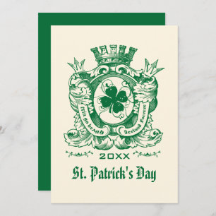 Kleeblatt Coat of Arm St. Patrick's Day Party Einladung