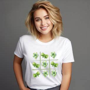 Kleeblatt Coquette Bows St Patricks Day T-Shirt