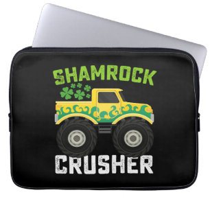 Kleeblatt-Crusher Monster Truck St. Patricks Tag Laptopschutzhülle