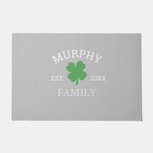Kleeblatt Custom Irish Family Doormat Fußmatte