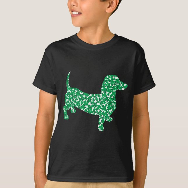 Kleeblatt Dackel T-Shirt (Vorderseite)