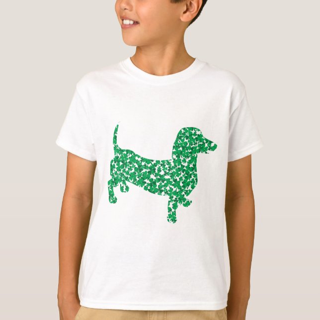Kleeblatt-Dackeln T-Shirt (Vorderseite)