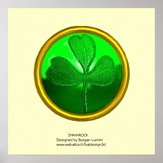 Kleeblatt-Detail aus SAINT PATRICK'S CELTIC HERART Poster (Vorne)