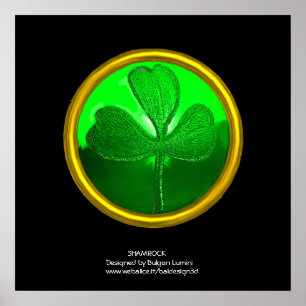 Kleeblatt-Detail aus SAINT PATRICK'S CELTIC HERART Poster