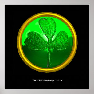 Kleeblatt-Detail aus SAINT PATRICK'S CELTIC HERART Poster