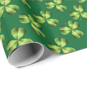 Kleeblatt drei leaf Clover Graphic Geschenkpapier