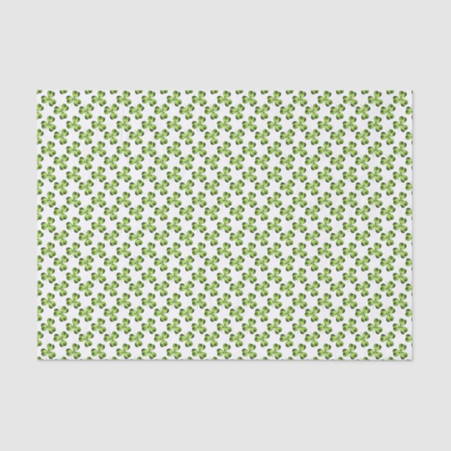 Kleeblatt drei leaf Clover Graphic Seidenpapier (Vorderseite)