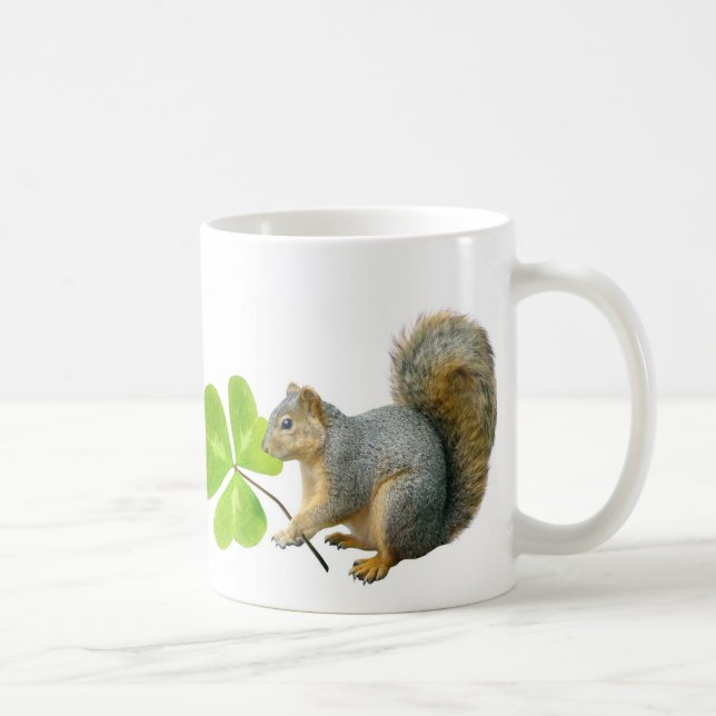 Kleeblatt-Eichhörnchen-Tasse Tasse (Rechts)