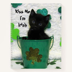 Kleeblatt eines hübschen Jacks - Katze / Kitten Sp Notizbuch