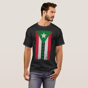 Kleeblatt-Flagge Puertos Rico St. Patricks T-Shirt