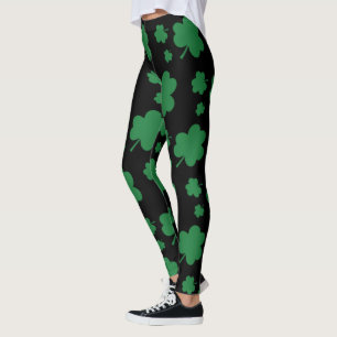 Kleeblatt Frauen glückliche Kleber Leggings in Sch