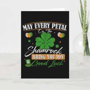 Kleeblatt Frohen St. Patrick's Day Karte