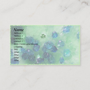 Kleeblatt Gefühl Glück! Vorlage Visitenkarte