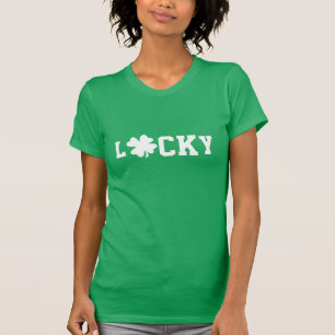 Kleeblatt-glückliches T-Shirt