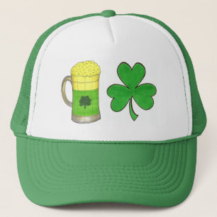 Kleeblatt Green Beer Tasse Saint Patrick's Day Truckerkappe
