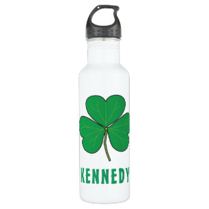 Kleeblatt Green Clover Ireland Celtic Irish Name Edelstahlflasche