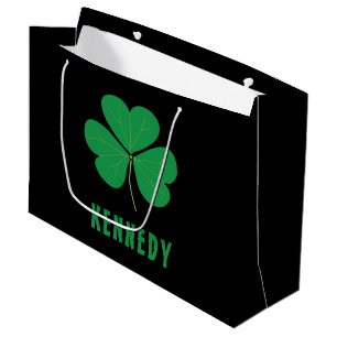 Kleeblatt Green Clover Ireland Celtic Irish Name Große Geschenktüte