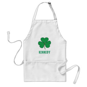 Kleeblatt Green Clover Ireland Celtic Irish Name Schürze