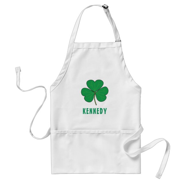 Kleeblatt Green Clover Ireland Celtic Irish Name Schürze (Vorne)
