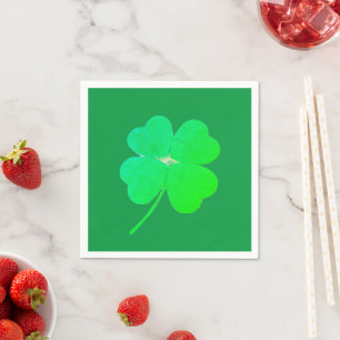 Kleeblatt Green Irish St. Patrick's Day 4Denis Serviette