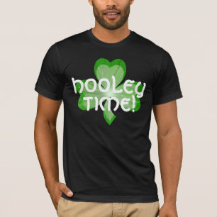 Kleeblatt große "Hooley Zeit!" grundlegendes T - T-Shirt