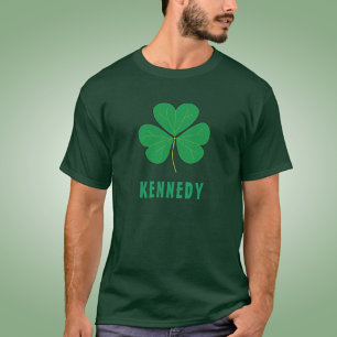 Kleeblatt Grün Klee Irland Keltisch Irischer Name T-Shirt