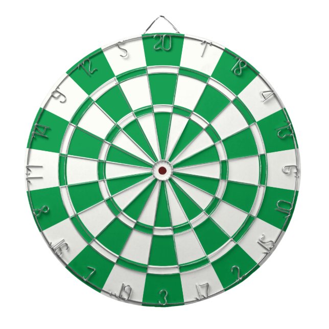 Kleeblatt grün und weiß dartscheibe (vorne)