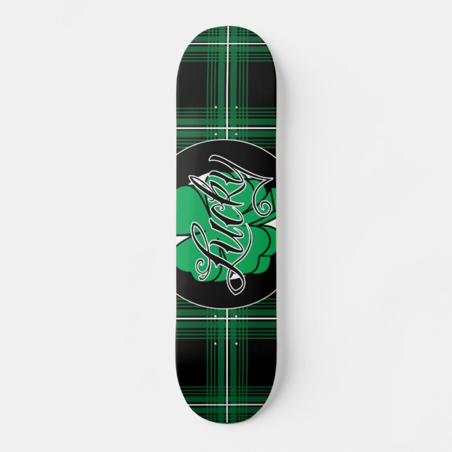 Kleeblatt (grüne) Skateboard-Plattform Skateboard (Vorderseite)