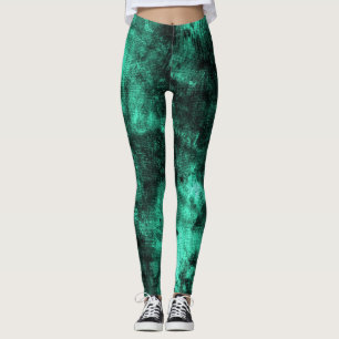 Kleeblatt Grunge Textured Spandex Leggings